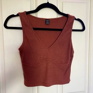 Ribbed Cropped Tank